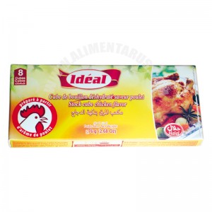 Broth Cube Ideal Hallal Chiken X 8